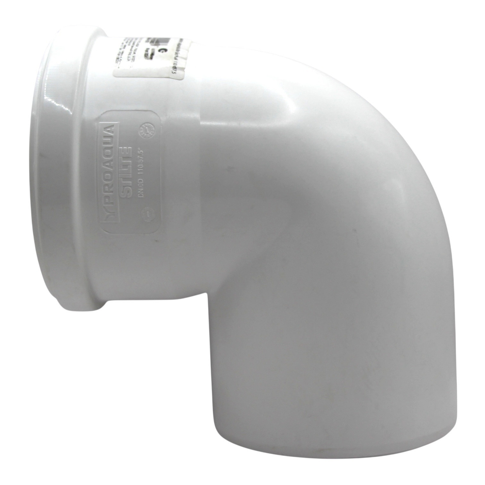 Отвод канализационный PRO AQUA STILTE Ø110x90°