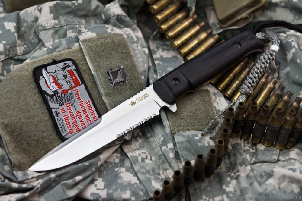 Тактический нож Alpha AUS-8 Satin Serrated