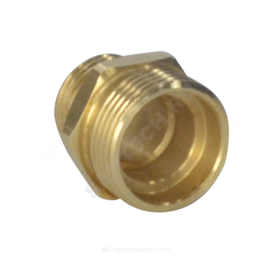 Ниппель латунь переходной Ду 20х15 (3/4"х1/2") НР ...