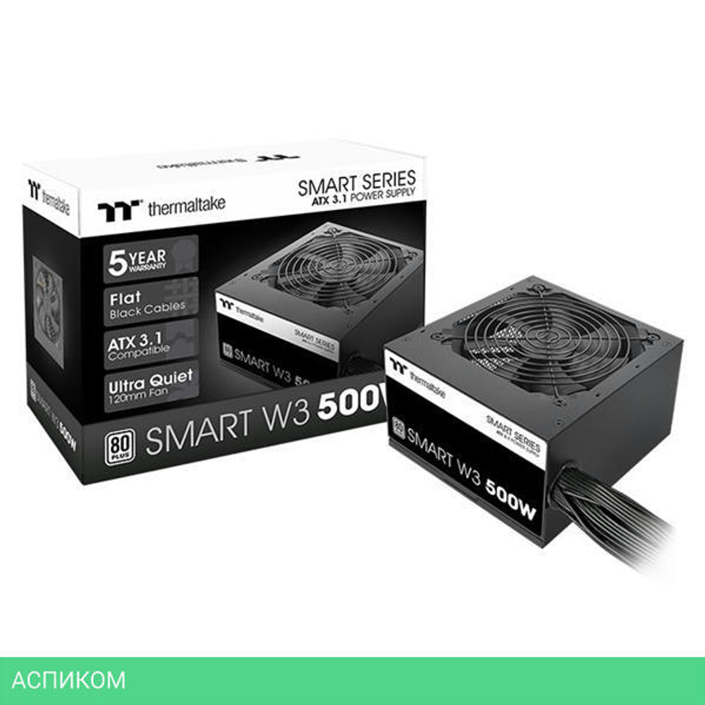 Блок питания Thermaltake Smart W3 500 (PS-SPW-0500NNFAWE-1)