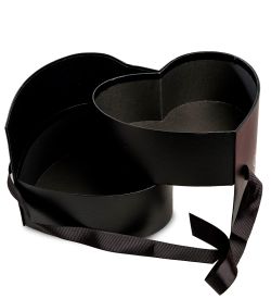 WG-96-D Коробка подарочная «Сердце» цв.черный