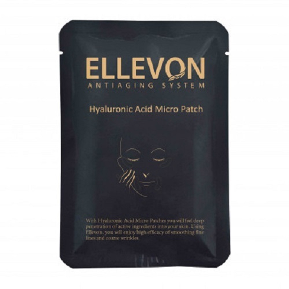 Патчи c микроиглами Ellevon Hyaluronic Acid Micro Patch 1пара