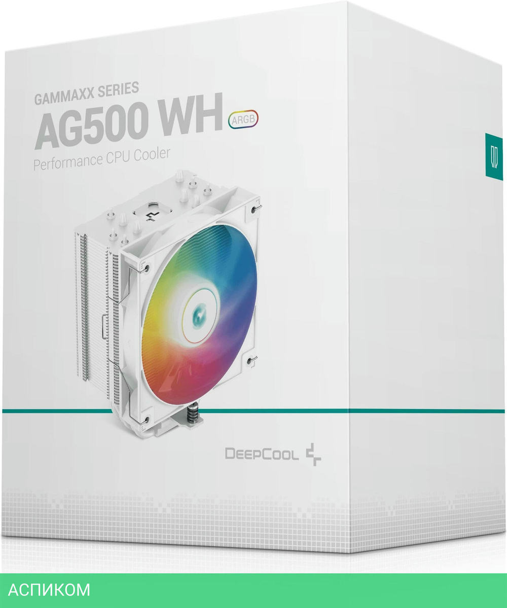 Кулер для процессора DeepCool AG500 WH ARGB 240W белый (R-AG500-WHANMN-G)