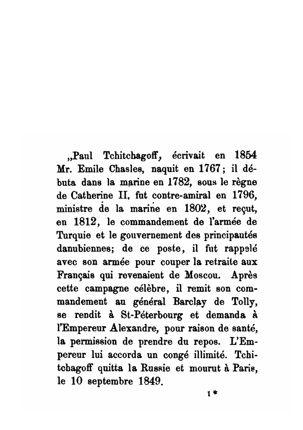 Mémoires de l'amiral Tchitchagoff (1767-1849) | Pavel Vasil'evich Chichagov