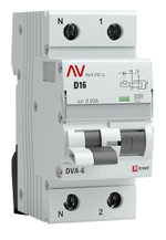 Автомат дифференциальный EKF rcbo6-1pn-16D-30-ac-av