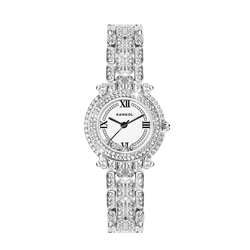 KANGOL Quartz Movement Metal Strap Women"s Watch White Dial