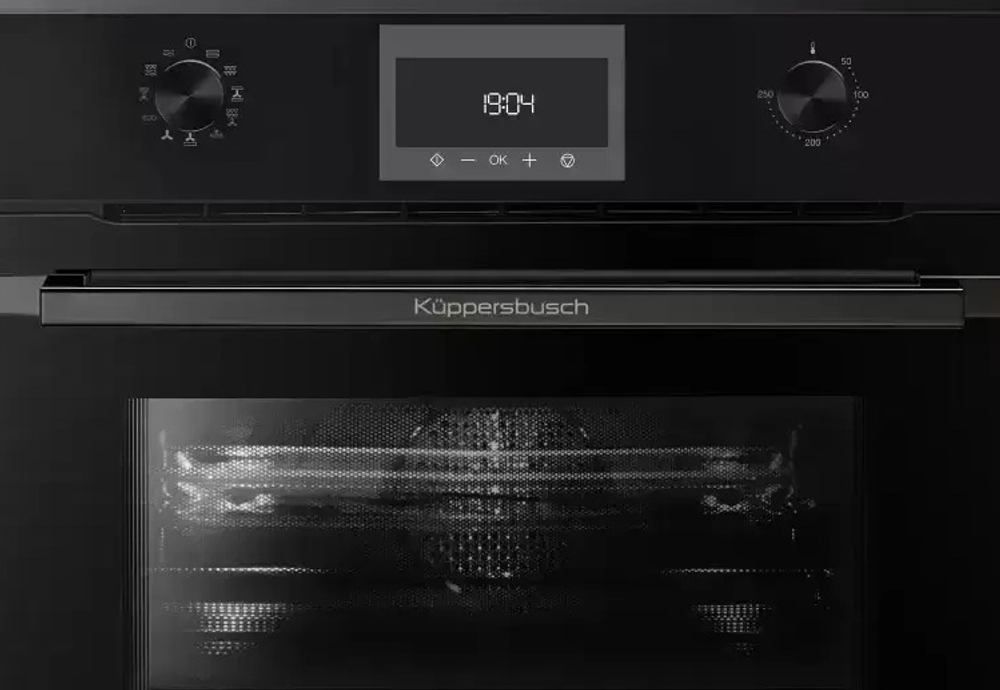 Компактный духовой шкаф с микроволнами Kuppersbusch CBM 6330.0 S2 Black Chrome