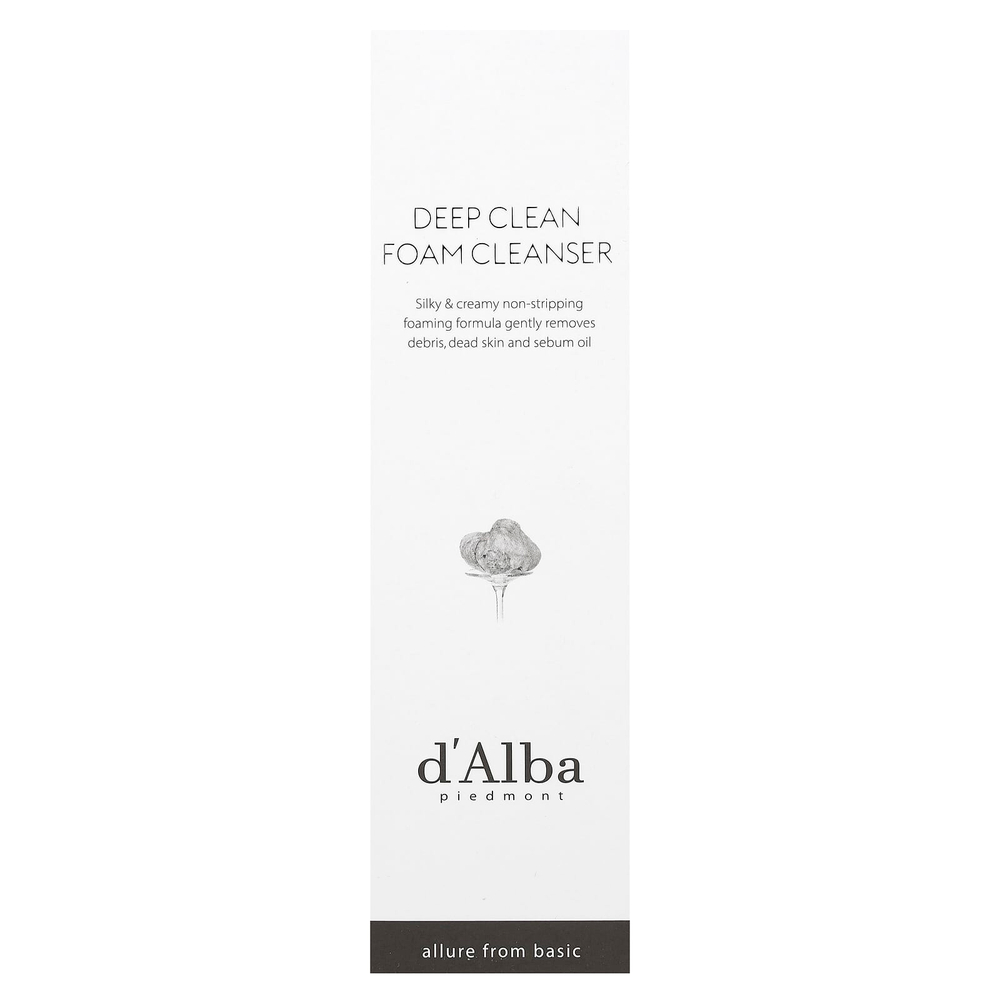d'Alba, очищающая пенка для глубокого очищения, белый трюфель, 80 мл (2,70 жидк. унции)