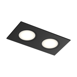 Встраиваемый влагозащищенный светильник PORT, 2?15 Вт макс., LED, GU5.3, IP65, корпус из полимера, цвет чёрный
