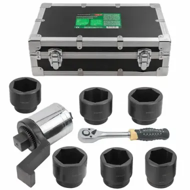 Мультипликатор (7500N/m,коэф-т усиления 1:25.8,входной квадрат 12.7мм,выходной квадрат 40мм,головки:65,70,75,80,85,90мм),в кейсе RockFORCE RF-MDS-75