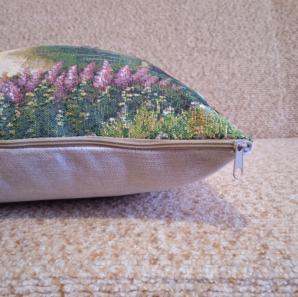 Декоративный гобеленовый чехол для интерьерной подушки Майский вечер 38*38