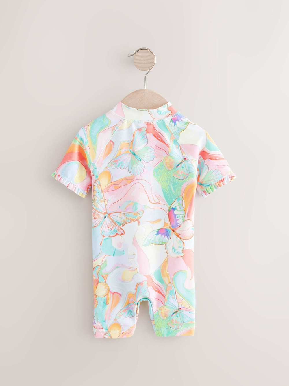 Купальник слитный на молнии для девочки Next E77-696, Розовый