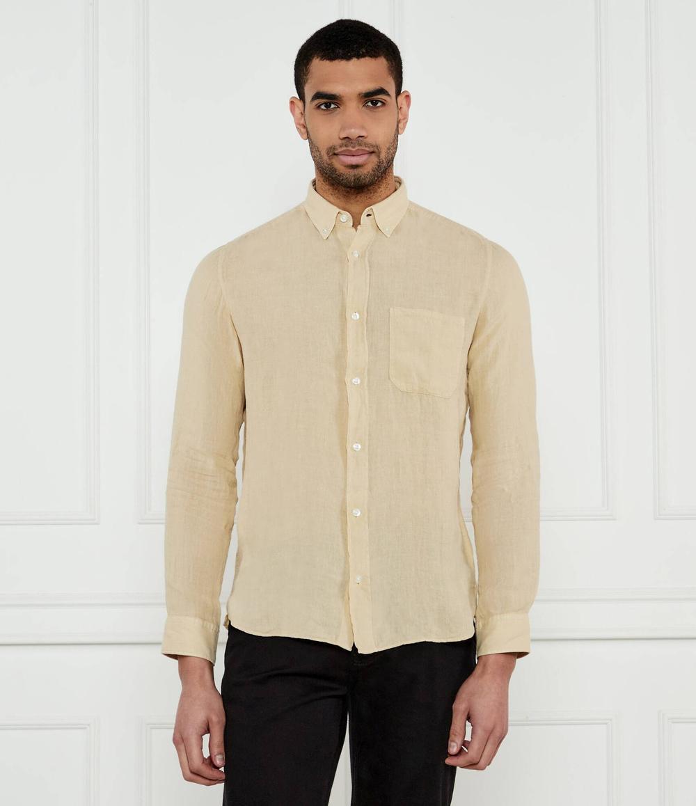 Льняная рубашка Ermann HUGO - бежевый(50514162)