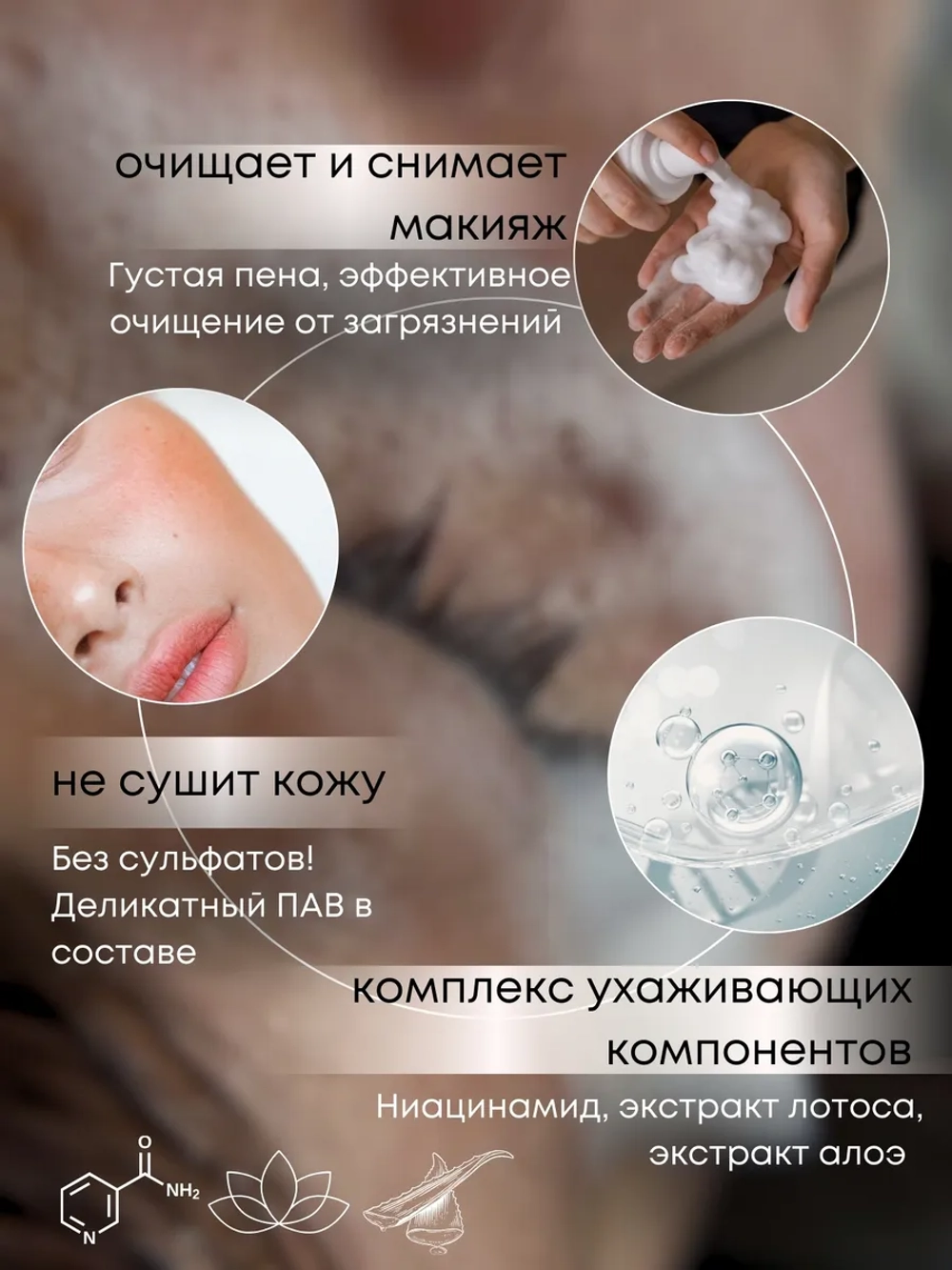 Пенка для умывания с ниацинамидом тревел формат