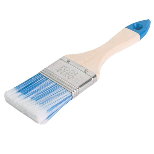 Кисть плоская Лазурит  -  Стандарт  50мм /иск.щетина, дер. руч. TOOLBERG (Лакра) 0111413