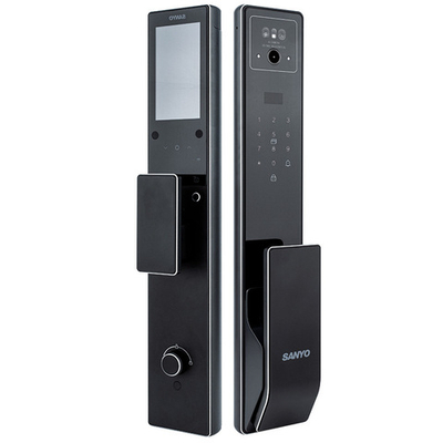 Автоматический умный замок с влагозащитой, сканом лица и идентификацией по ладони (Face ID) Sanyo D301 Tuya