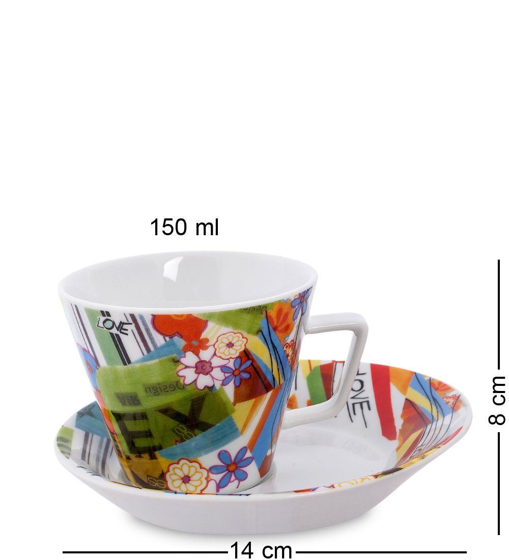 Topchoice TC-04 Чайный набор на две персоны «Счастливы вместе» (Retro love)