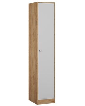 Шкаф-пенал ЯМАЙКА Япп-1 дуб крафт золотой / белый