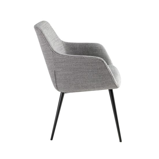 Обеденный стул 4222 из серой ткани