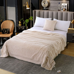 Плед 220х240 Sofi De MarkO Аврил кремовый