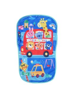 Коврик развивающий "Автобус со зверятами" с ростомером, (368-82L)