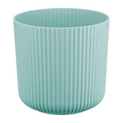 Кашпо ВЕЛЬВЕТ D160мм 2,5л с пристегнутым поддоном Морская волна