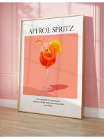 постер 30х40 см интерьерный на стену без рамок Апероль