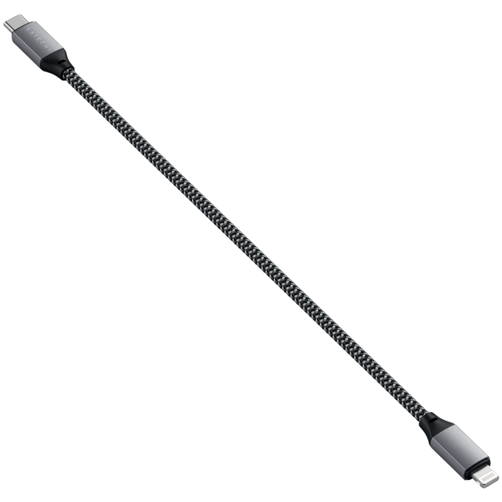 SATECHI Type C to MFI Cable 10 inch- Space Gray