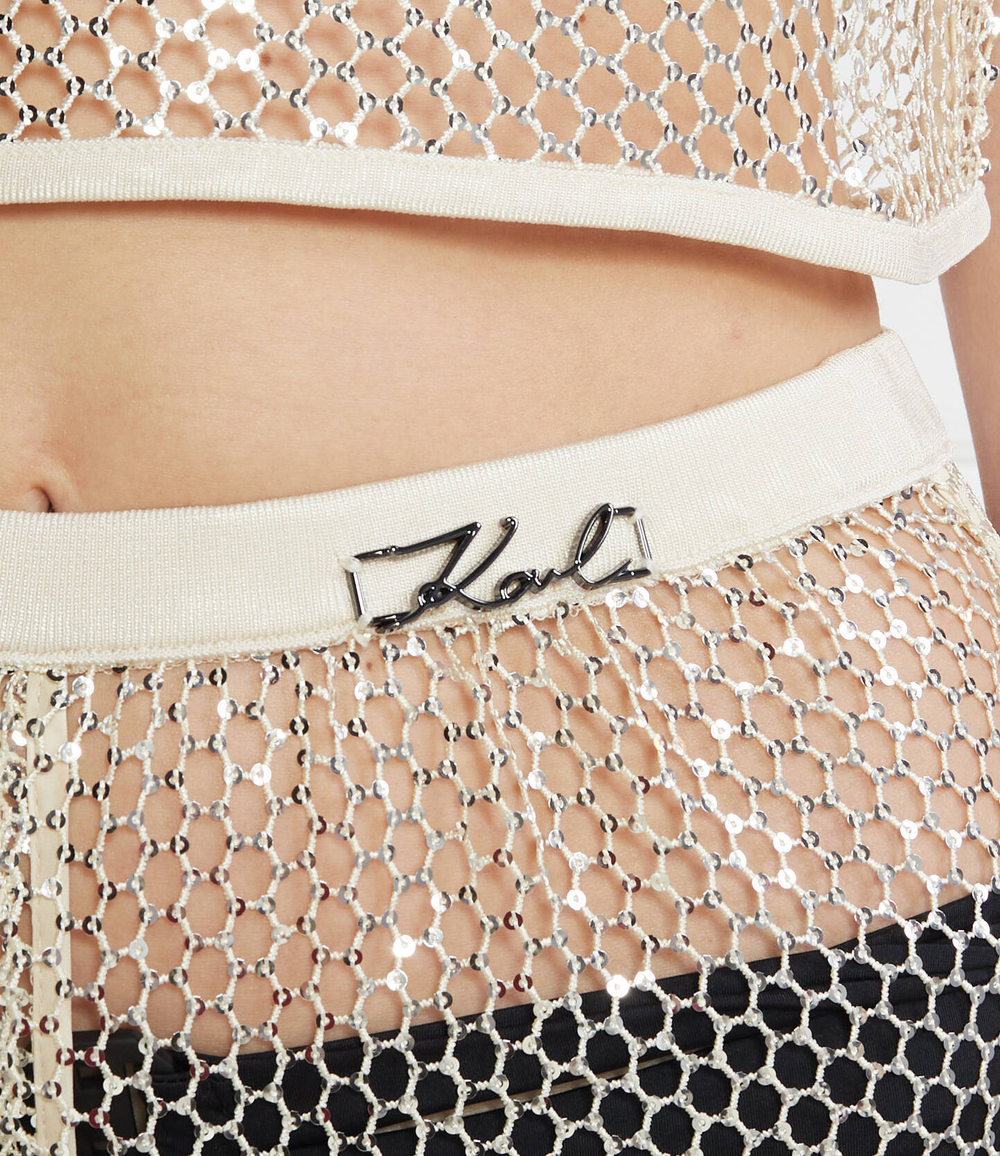 Брюки Karl Lagerfeld - кремовый(240W2276)