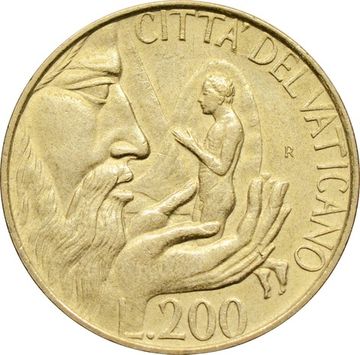 200 лир 1988 Ватикан
