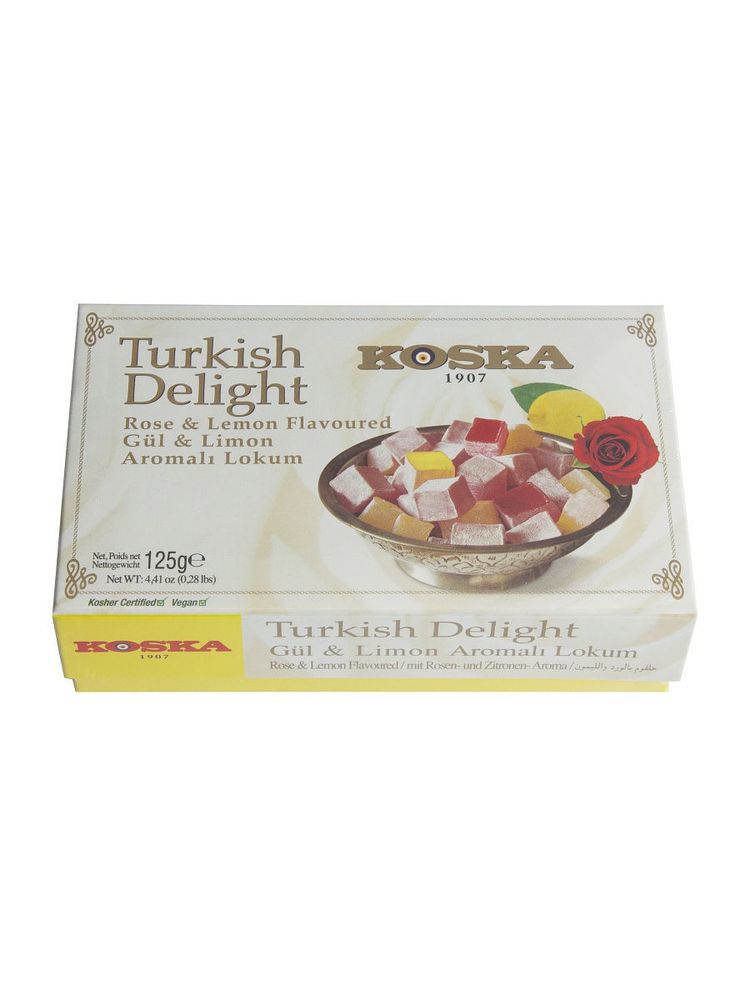 Рахат-лукум со вкусом розы и лимона Koska 125 г