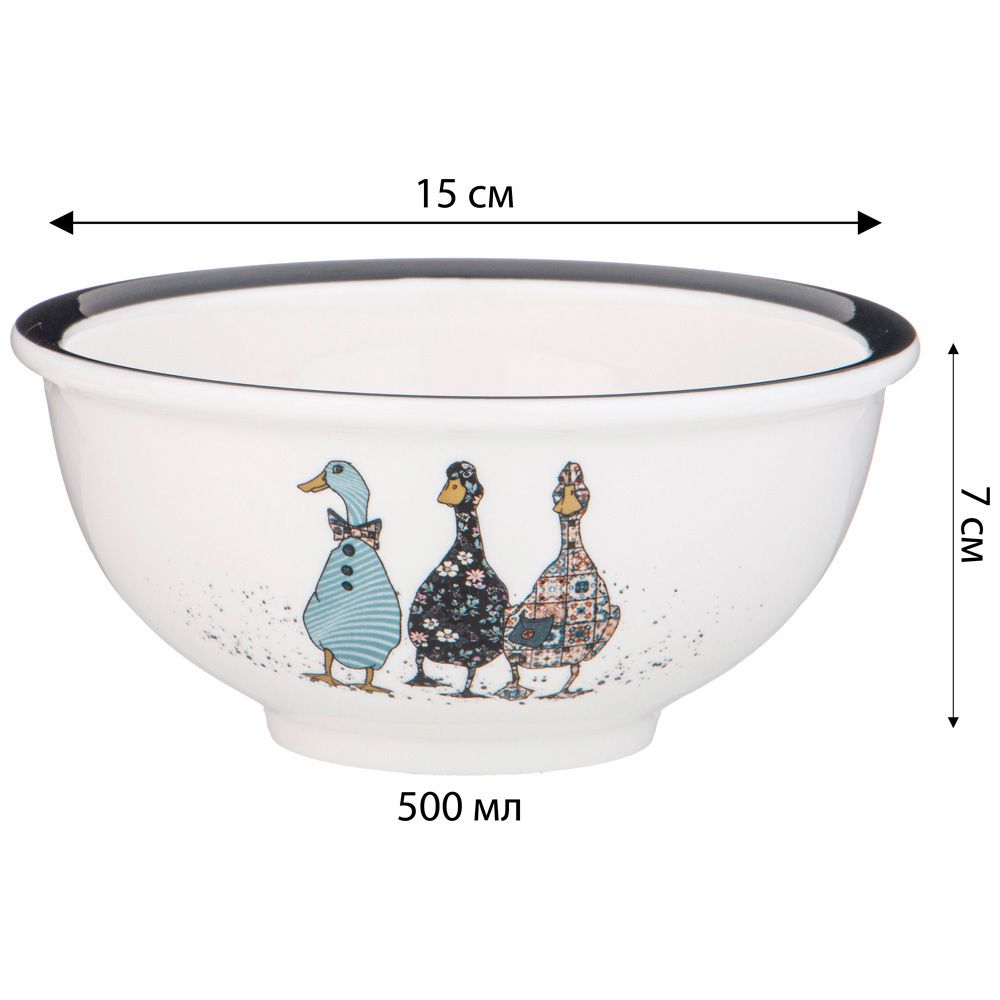 САЛАТНИК LEFARD "FAMILY FARM" 500 МЛ 15*7 СМ (МАЛ.УП.=2ШТ./КОР=32ШТ.)