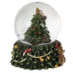 GAEM Фигурка декор в стекл шаре "Дед Мороз" (подсвет, 3хLR44), D 6.5 см, L7,5 W7,5 H8,5 см