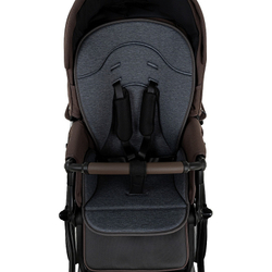 Детская коляска Roan Bass Next Classic d12 2.0 3 в 1 с автокреслом Tutis Elo Black BNC/83/2 Turkish Coffe/Black/руч.Cappuccino