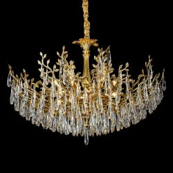Citilux RITZ CL310122 Люстра хрустальная подвесная Золото