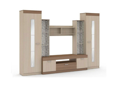 Рио 25 стенка ТВА Ясень Шимо Темный / Светлый