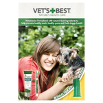 Vet's Best, набор для ухода за зубами с пальчиковой щеткой, для собак, набор из 3 предметов