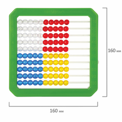 Счеты детские ПИФАГОР "Учись считать!", 160х160 мм, 105857