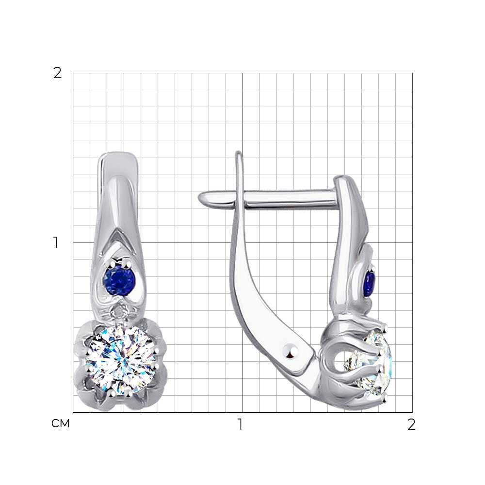 Серьги Au 585 (027964)