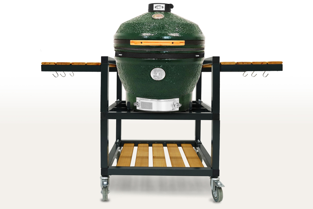 Керамический гриль-барбекю 24 дюйма CFG CHEF (зеленый) (61 см)