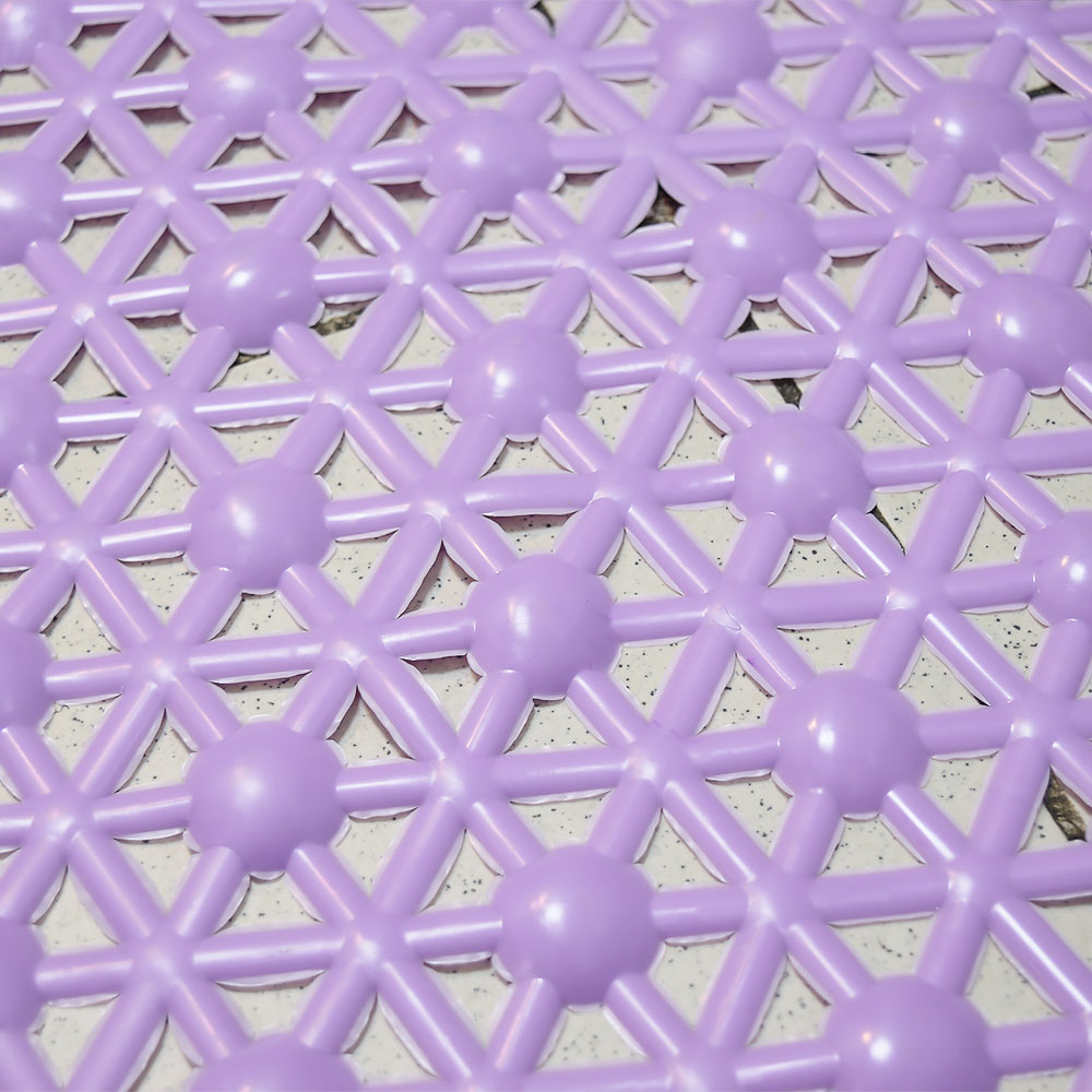 Коврик для ванной матовый Паутинка 37*66см (лаванда)