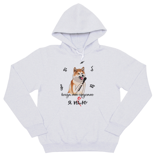 Толстовка "Акита поёт"