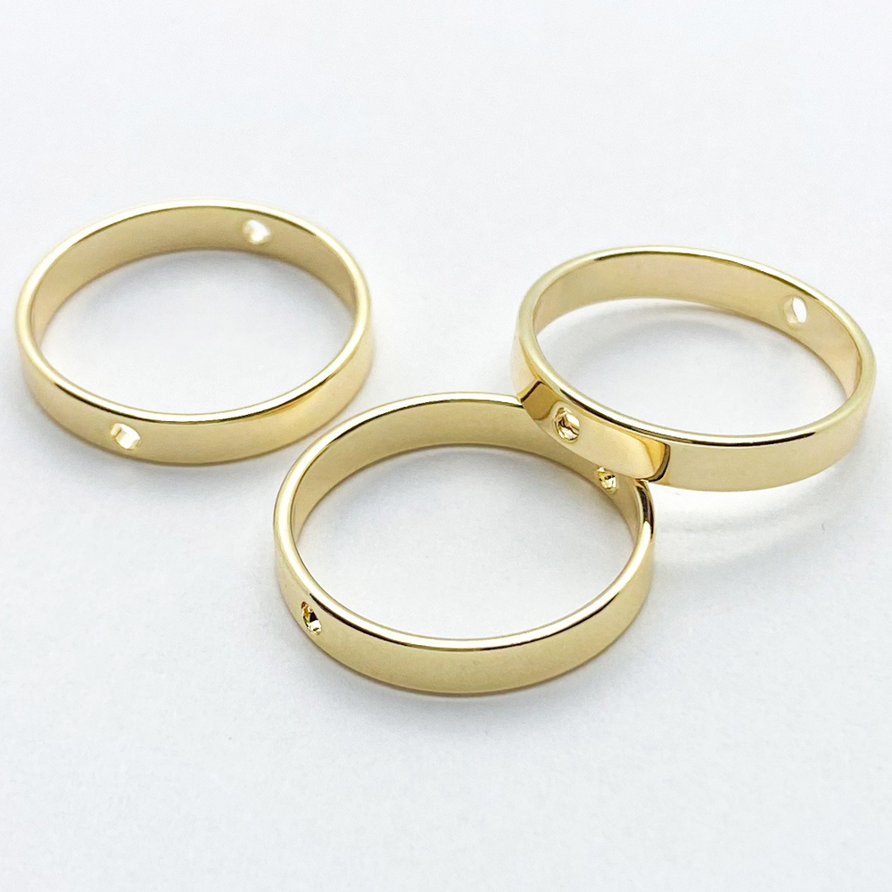 Коннектор-рамка, цвет золото, размер 17*2,8 мм, цена за 1 шт