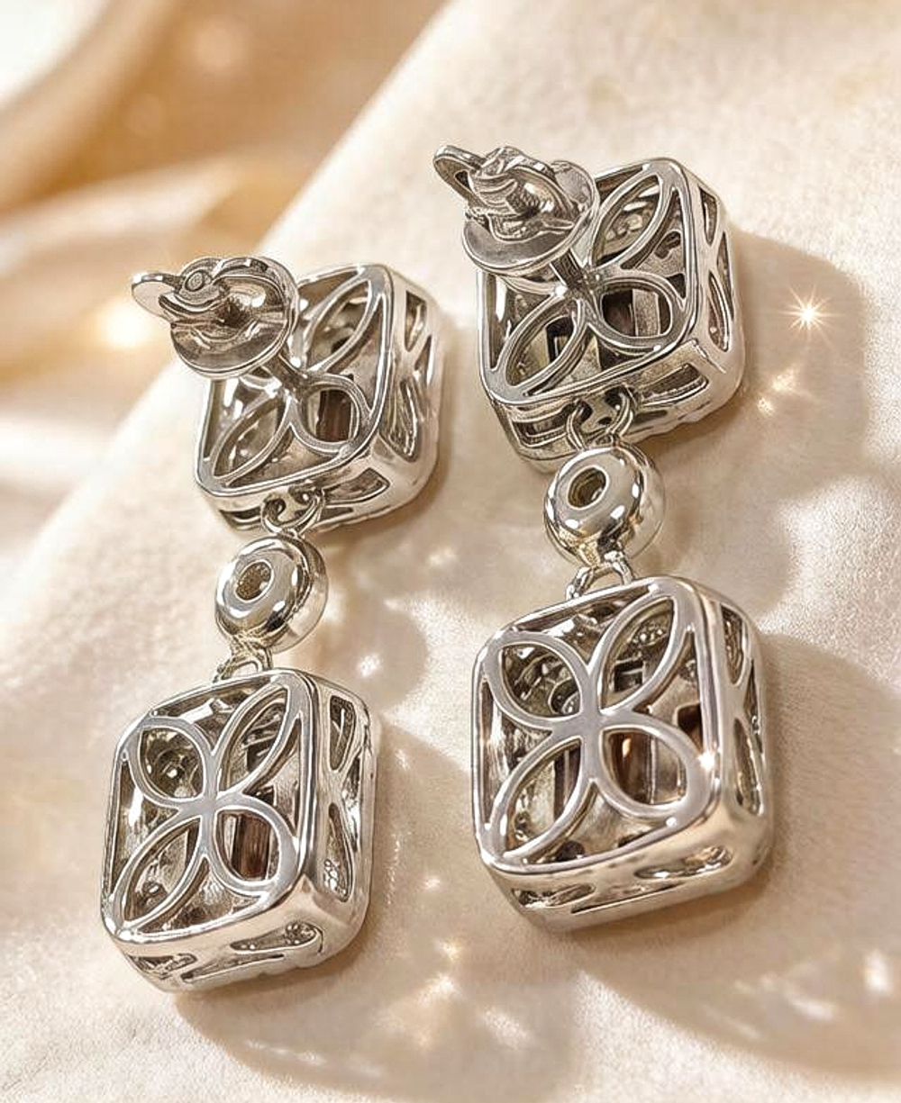 Ювелирные серьги из серебра 925 пробы