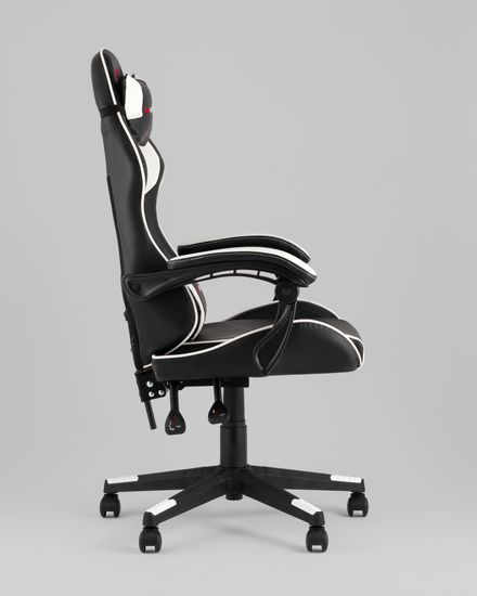 Кресло спортивное TopChairs Shadow черно-белый