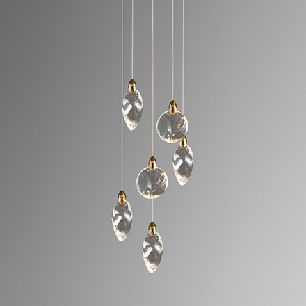 Подвесной светильник MT9176-6H titanium gold