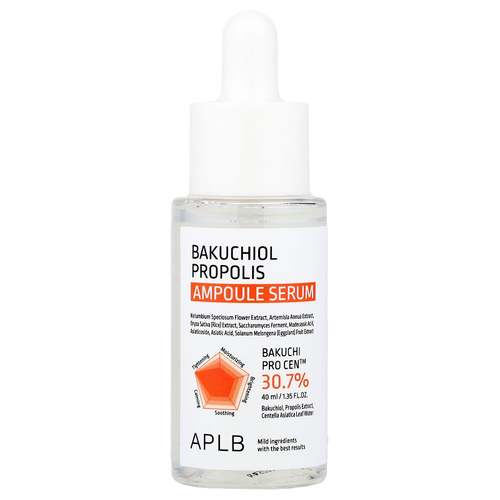 APLB, Ампульная сыворотка с прополисом (Bakuchiol), 40 мл (1,35 жидк. Унции)