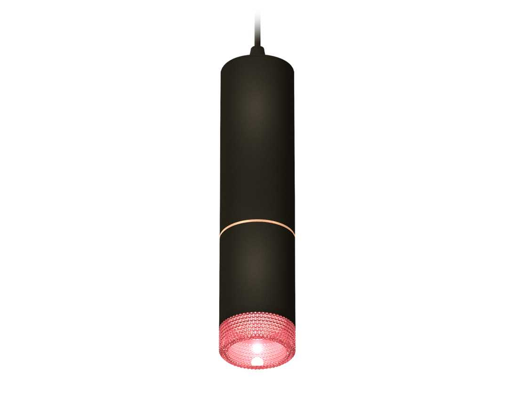 Комплект подвесного светильника Ambrella light Techno Spot XP6313030 SBK/PI черный песок/розовый (A2302, C6343, A2063, C6313, N6152)