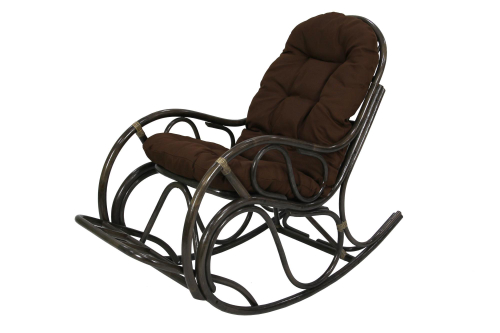 Кресло -качалка Маргонда арт.CV-MK17 (1кор.+мягк.эл.) каркас коричневый, сиденье коричневое)