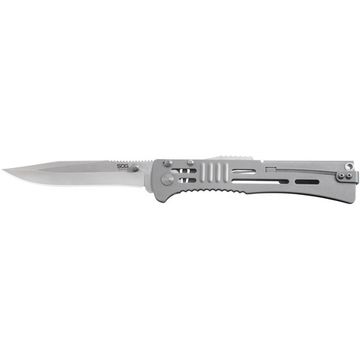 Складной нож SOG, SJ-51XL SlimJim c клинком из стали AUS-8, рукоять Stainless Steel 420J2